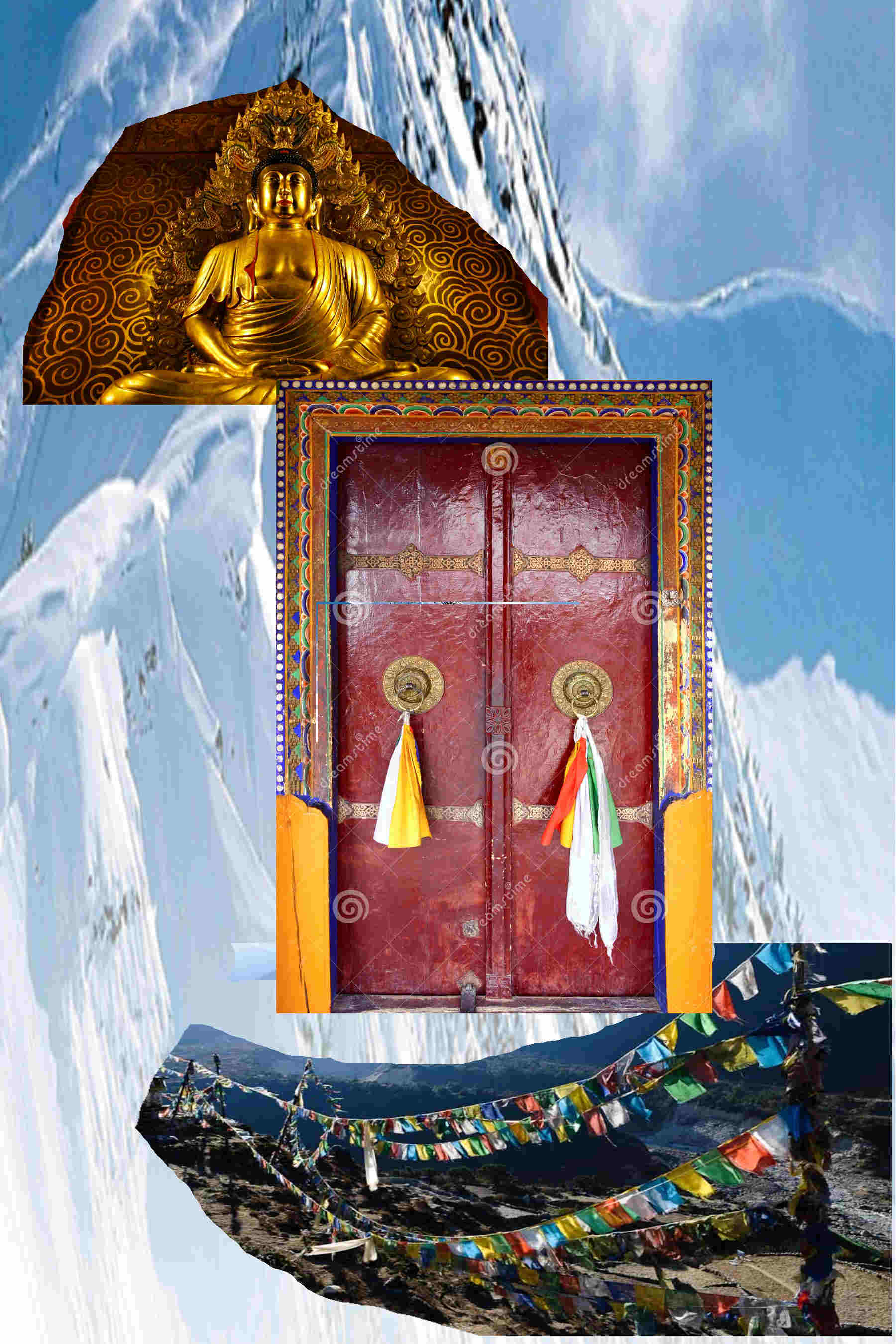 Monastery collage